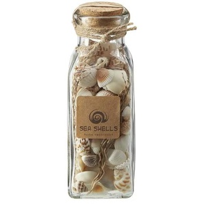 HOME STORY Muschelmix im Glas - beige - Naturprodukte,Glas - 6,5 cm - 19 cm - cm 6,5 | Möbel Kraft