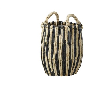 HOME STORY Pflanzkorb - mehrfarbig - Maisblatt,Eisen,Kunststoff - 25 cm - 20.0 | Möbel Kraft