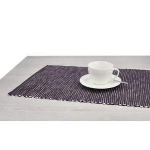 HOME STORY Platzset Greta - schwarz - Materialmix - 32 cm | Möbel Kraft