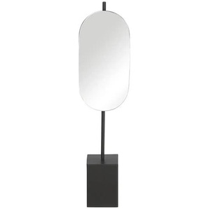 HOME STORY Spiegel mit Aufstellfuß - schwarz - Glas,Eisen,MDF - 7 cm - 30 cm | Möbel Kraft