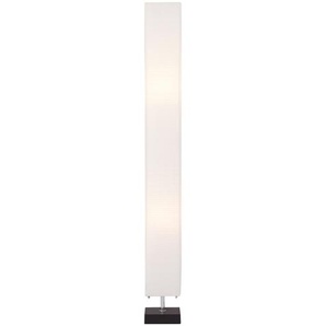 KHG Stehlampe mit weißem Papierschirm, Holzfuß - weiß - Materialmix - 14 cm - 113 cm - [14.0] | Möbel Kraft