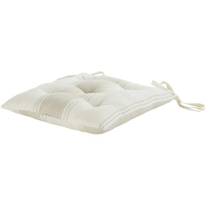 HOME STORY Stuhlkissen Maritim Living - beige - Materialmix - 40 cm | Möbel Kraft