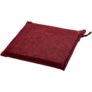 HOME STORY Stuhlkissen Melina - rot - Materialmix - 40 cm - 5 cm | Möbel Kraft