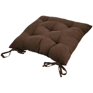 HOME STORY Stuhlkissen  Pia - braun - Materialmix - 40 cm | Möbel Kraft