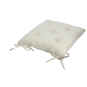 HOME STORY Stuhlkissen Pia - weiß - Materialmix - 40 cm | Möbel Kraft