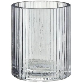 HOME STORY Teelichtglas - grau - Glas - 10,5 cm - 9.0 | Möbel Kraft