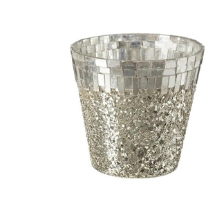 HOME STORY Teelichtglas - silber - Glas - 12 cm - 13.0 | Möbel Kraft