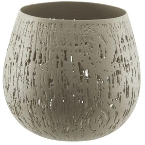 HOME STORY Teelichthalter   ¦ grau ¦ Eisen ¦ Maße (cm): H: 9,5  Ø: 10