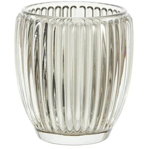 HOME STORY Teelichthalter - grau - Glas - 9,5 cm - 9.0 | Möbel Kraft