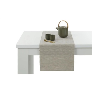 HOME STORY Tischläufer Greta - creme - 100% Baumwolle - 40 cm | Möbel Kraft