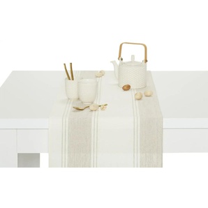 HOME STORY Tischläufer  Maritim Living ¦ beige ¦ Leinen ¦ Maße (cm): B: 40