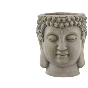 HOME STORY Übertopf Buddha - grau - Magnesia - 25 cm - 22.0 | Möbel Kraft