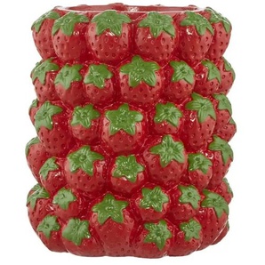 HOME STORY Übertopf Erdbeeren - rot - Magnesia - 31 cm - 27.5 | Möbel Kraft