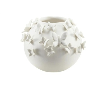 HOME STORY Vase 3D Schmetterling - weiß - Porzellan - 19 cm - 22.0 | Möbel Kraft