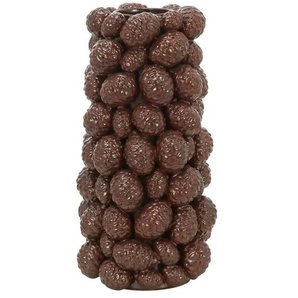 HOME STORY Vase 3D Zapfen - braun - Steingut - 20,5 cm - 41 cm - cm 20,0 | Möbel Kraft