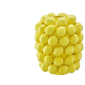 HOME STORY Vase 3D Zitrone   ¦ gelb ¦ Porzellan ¦ Maße (cm): H: 29  Ø: 22