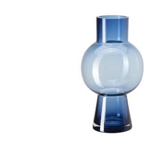 HOME STORY Vase   ¦ blau ¦ Glas ¦ Maße (cm): H: 31  Ø: 17.5