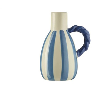 HOME STORY Vase   ¦ blau ¦ Steingut ¦ Maße (cm): B: 9 H: 16,5