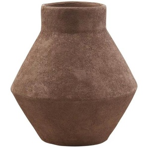 HOME STORY Vase   ¦ braun ¦ Aluminium ¦ Maße (cm): H: 28  Ø: 25