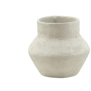 HOME STORY Vase - creme - Aluminium - 19 cm - 20 cm - cm 17,0 | Möbel Kraft