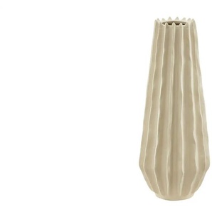 HOME STORY Vase - creme - Steinzeug - 33 cm - 12.5 | Möbel Kraft