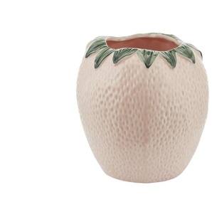 HOME STORY Vase Erdbeere - rosa/pink - Steinzeug - 18 cm - 18,6 cm - cm 18,0 | Möbel Kraft