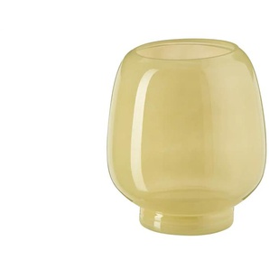 HOME STORY Vase   ¦ gelb ¦ Glas ¦ Maße (cm): H: 22  Ø: 19.5