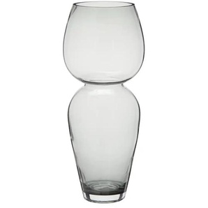 HOME STORY Vase - grau - Glas - 17 cm - 41,5 cm | Möbel Kraft