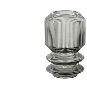 HOME STORY Vase   ¦ grau ¦ Glas ¦ Maße (cm): B: 14 H: 22