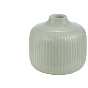 HOME STORY Vase   ¦ grün ¦ Dolomite ¦ Maße (cm): H: 10  Ø: 10.5