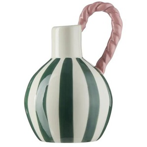 HOME STORY Vase   ¦ grün ¦ Steingut ¦ Maße (cm): B: 12,9 H: 20,3