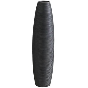 HOME STORY Vase - schwarz - Polyresin (Kunstharz) - 65 cm - 17.0 | Möbel Kraft