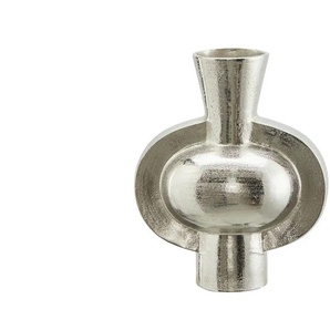 HOME STORY Vase - silber - Aluminium - 26 cm - 32 cm - cm 16,0 | Möbel Kraft