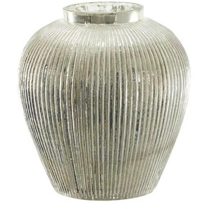 HOME STORY Vase - silber - Glas - 23,5 cm - 21.0 | Möbel Kraft