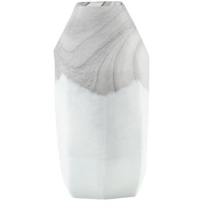 HOME STORY Vase - weiß - Glas - 16 cm - 32 cm - cm 15,0 | Möbel Kraft