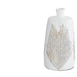 HOME STORY Vase - weiß - Polyresin (Kunstharz) - 29 cm - 16.0 | Möbel Kraft