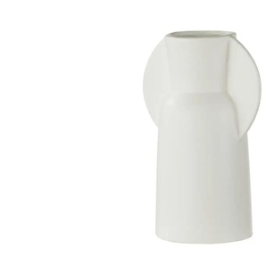 HOME STORY Vase   ¦ weiß ¦ Porzellan ¦ Maße (cm): B: 9,5 H: 20,5