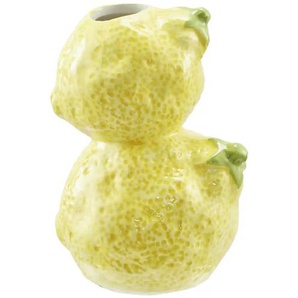 HOME STORY Vase Zitrone - gelb - Dolomite - 14 cm - 10.0 | Möbel Kraft