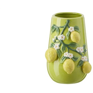 HOME STORY Vase Zitronen - grün - Dolomite - 16 cm - 22 cm - cm 14,8 | Möbel Kraft