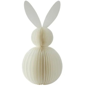 HOME STORY Waben-Osterhase - creme - Papier - 90 cm | Möbel Kraft