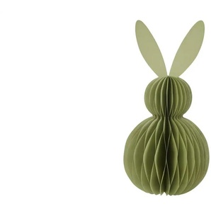 HOME STORY Waben-Osterhase - grün - Papier - 30 cm | Möbel Kraft