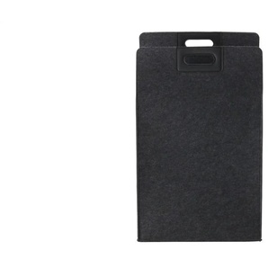 HOME STORY Wäschekorb - grau - Filz,Kunstleder - 35 cm - 56 cm - cm 30,0 | Möbel Kraft