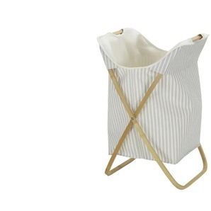 HOME STORY Wäschekorb - mehrfarbig - Bambus,Polyester,Baumwolle - 38 cm - 67 cm | Möbel Kraft