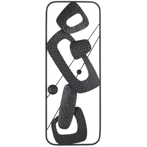 HOME STORY Wanddekoration Abstrakt - schwarz - Metall - 74,3 cm - 3,8 cm | Möbel Kraft