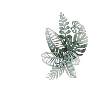 HOME STORY Wanddekoration Blätter - grün - Metall - 78 cm - 7 cm - cm 51,0 | Möbel Kraft