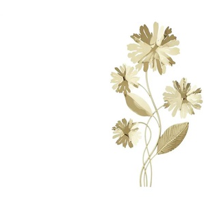 HOME STORY Wanddekoration Blumen - gold - Edelstahl,Metall - 81,9 cm - 6,4 cm | Möbel Kraft