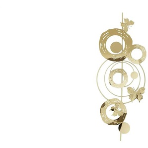 HOME STORY Wanddekoration mit Schmetterlinge - gold - Edelstahl,Metall - 42,5 cm - 3,8 cm | Möbel Kraft