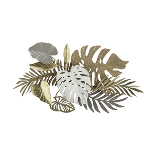 HOME STORY Wandobjekt Blättersammlung - gold - Metall - 48,9 cm - 89,5 cm - cm 8,3 | Möbel Kraft
