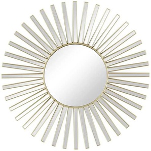 HOME STORY Wandspiegel Sonne   ¦ gold ¦ Kunststoff,Glas ¦ Maße (cm): T: 3.0  Ø: 39