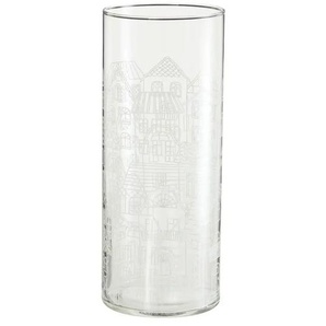 HOME STORY Windlicht Häuser - transparent/klar - Glas - 25 cm - 10.0 | Möbel Kraft